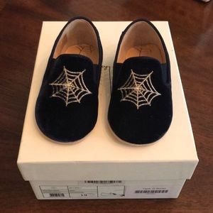 Charlotte Olympia 19 3.5 4 velvet girl baby shoes